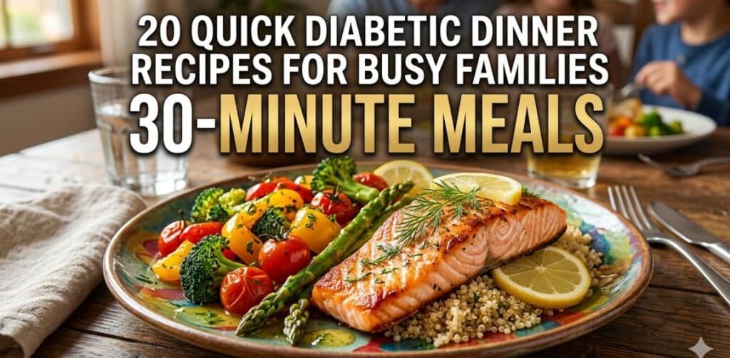 20 Quick Diabetic Dinner Recipes for Busy Families (30-Minute Meals)