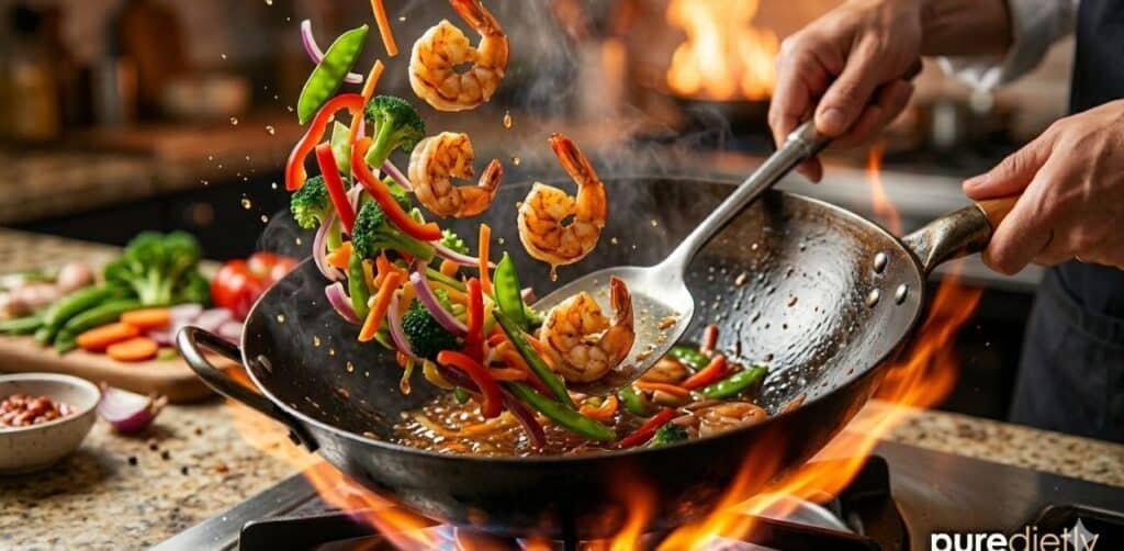 2-Minute Shrimp Stir-Fry