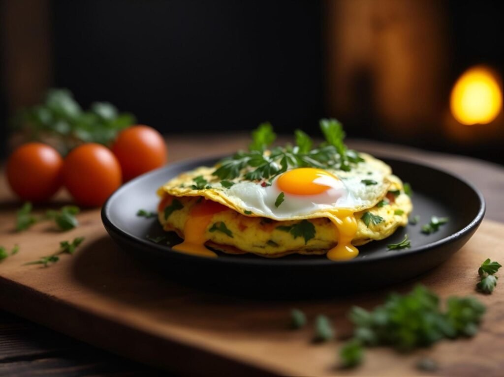 veggei omelete:
