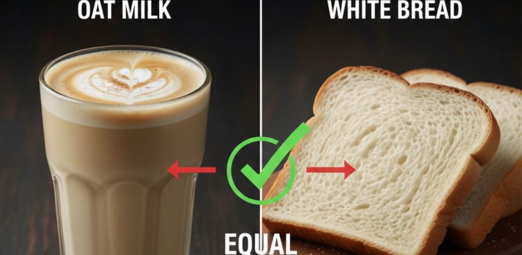 oat milk vs white bread