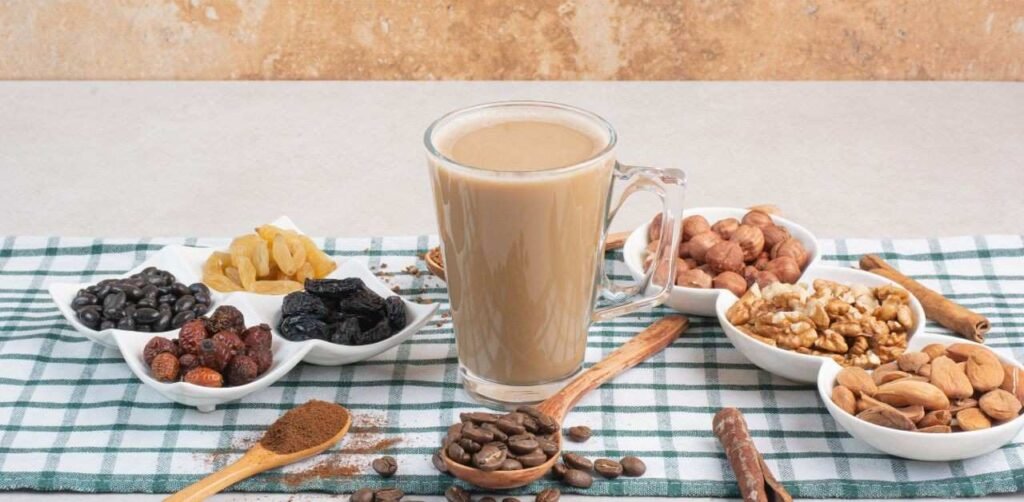 almond milk and ceylon