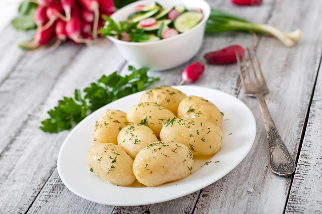 boiled potatoes