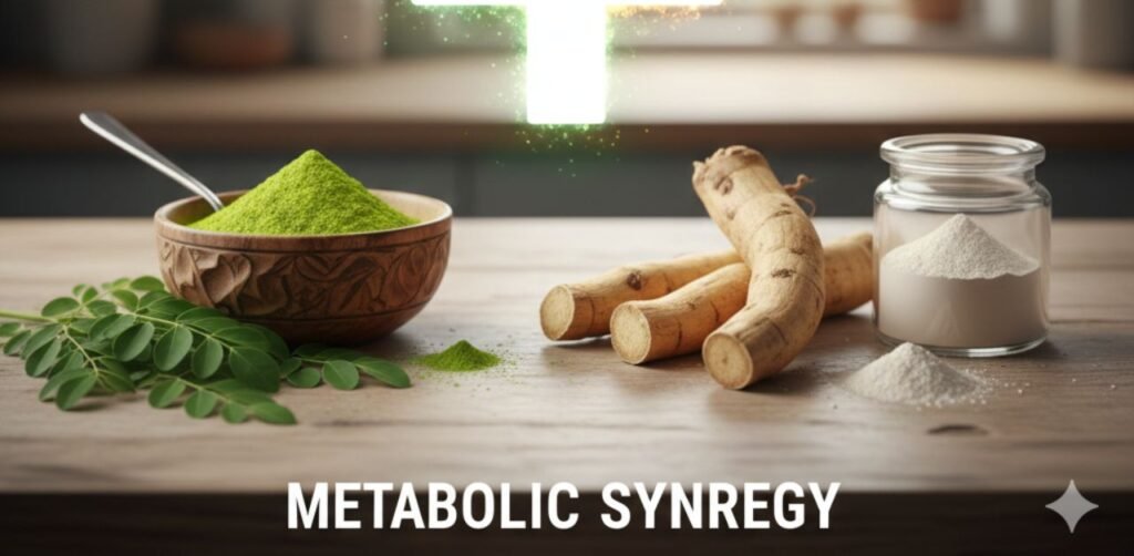 Monitoring blood sugar response after taking Moringa protocol.