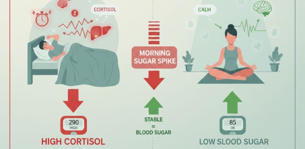 why stress spike your morning