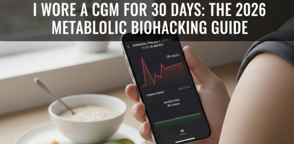 I Wore a CGM for 30 Days: The 2026 Non-Diabetic Guide to Metabolic Biohacking