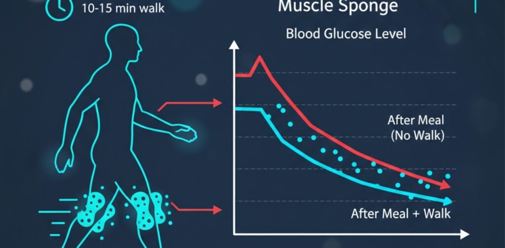 The GLUT4 Muscle Sponge (The Post-Meal Shield)