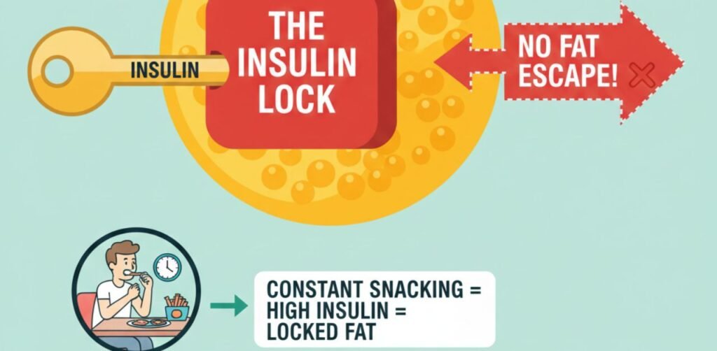 The “Insulin Lock”: Why Your Fat is Trapped