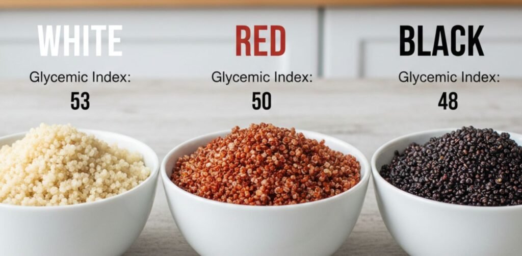 Color Matters: White vs. Red vs. Black Quinoa