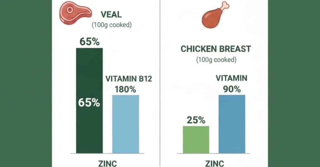 Nutritional comparison of Veal vs Chicken for hormonal balance