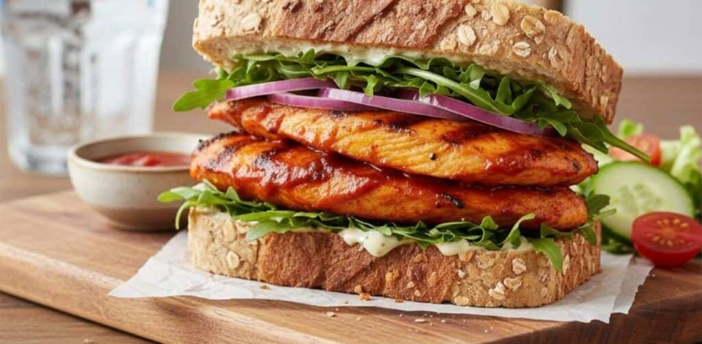 Healthy Peri-Peri Sandwich on Oatnut Bread