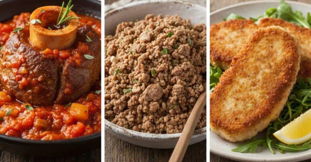 Different cuts of veal for metabolic meal planning