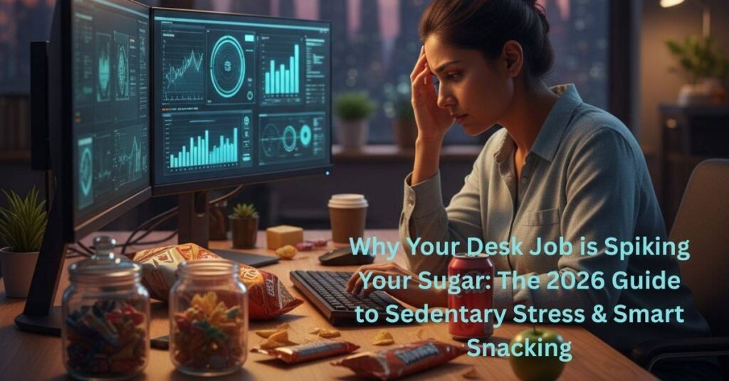 Why Your Desk Job is Spiking Your Sugar: The 2026 Guide to Sedentary Stress & Smart Snacking