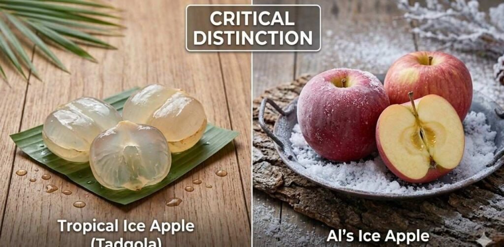 Difference between Tropical Tadgola and Frosted Fuji Ice Apple.