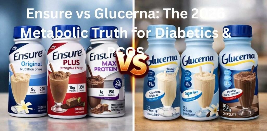 Ensure vs Glucerna: The 2026 Metabolic Truth for Diabetics & PCOS