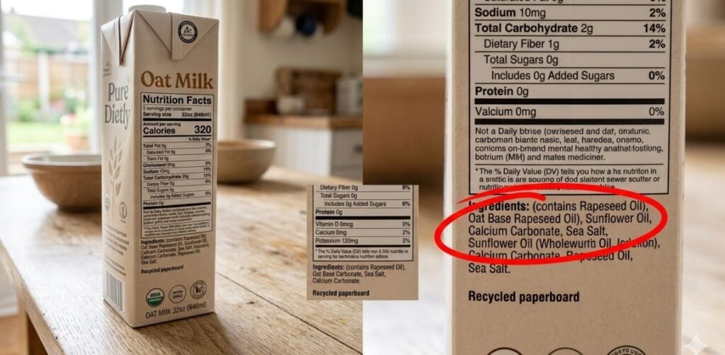 Hidden seed oils in American oat milk brands causing inflammation.