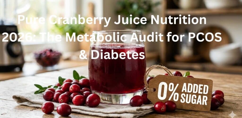 Pure Cranberry Juice Nutrition 2026: The Metabolic Audit for PCOS & Diabetes