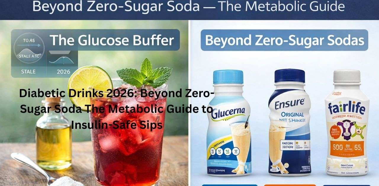 Diabetic Drinks 2026: Beyond Zero-Sugar Soda The Metabolic Guide to Insulin-Safe Sips