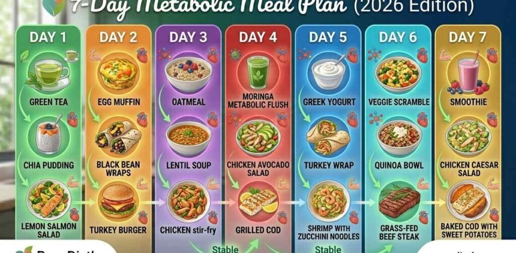 7-Day Metabolic Meal Plan (2026 Edition)