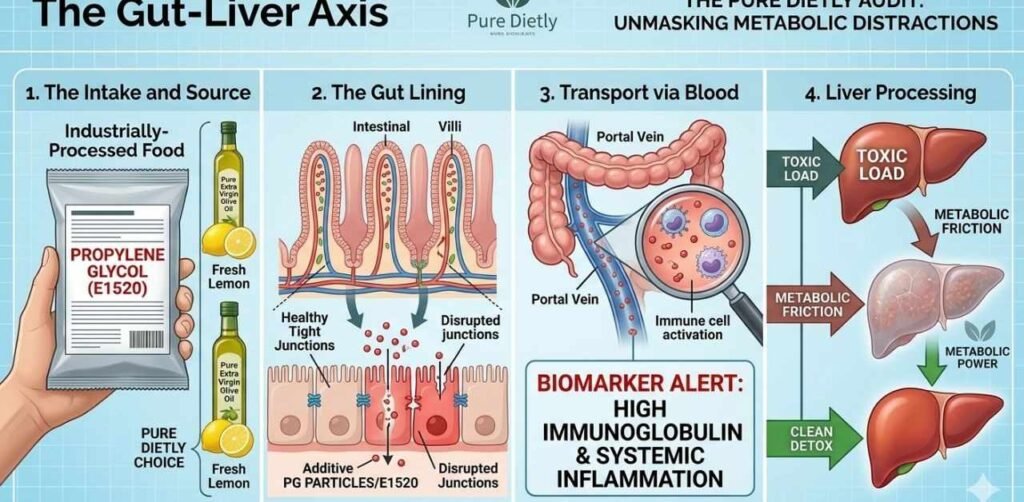 Gut lining and liver inflammation caused by synthetic additives.