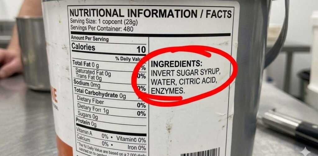 . Identifying Invert Sugar on USA Food Labels
