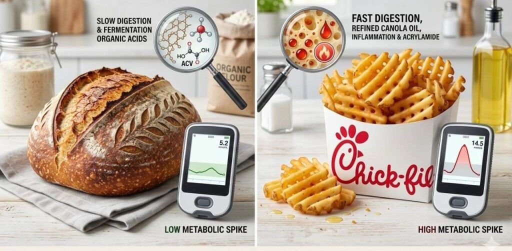  Sourdough vs. Waffle Fries: A Metabolic Comparison
