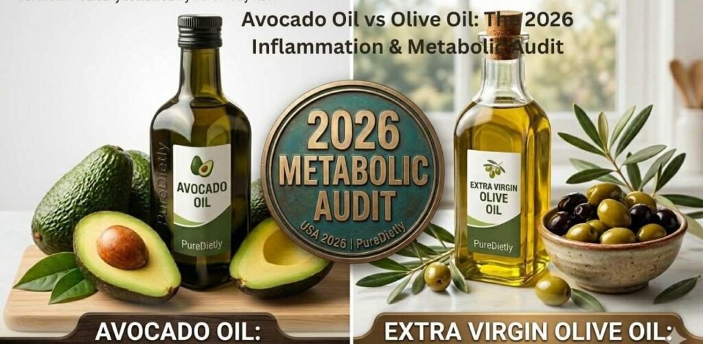 Avocado Oil vs Olive Oil: The 2026 Inflammation & Metabolic Audit Avocado Oil vs Olive Oil: The 2026 Inflammation & Metabolic Audit