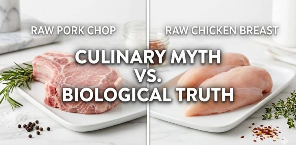 Is pork red meat culinary vs biological reality USDA standard