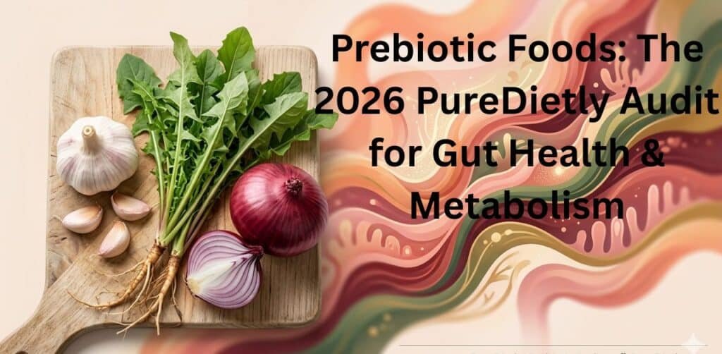 Aesthetic collection of raw prebiotic foods