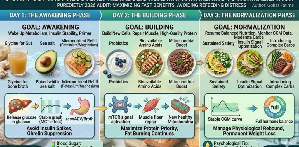 10. 3-Day Post-Fast Recovery Meal Plan (The PureDietly Protocol)