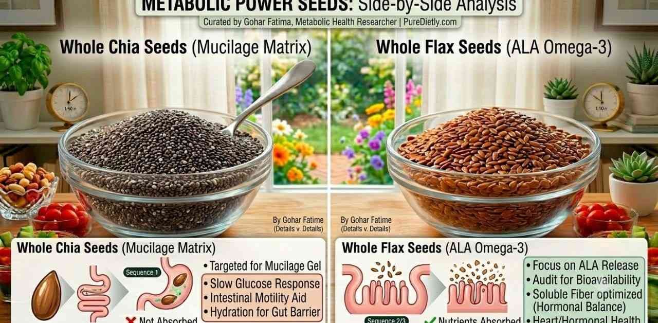 Flax Seeds vs Chia Seeds: The Metabolic Superfood Audit