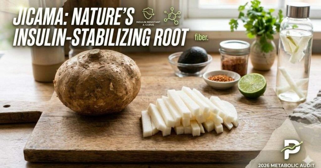 Jicama: The 2026 Metabolic Audit of Nature’s Insulin-Stabilizing Root