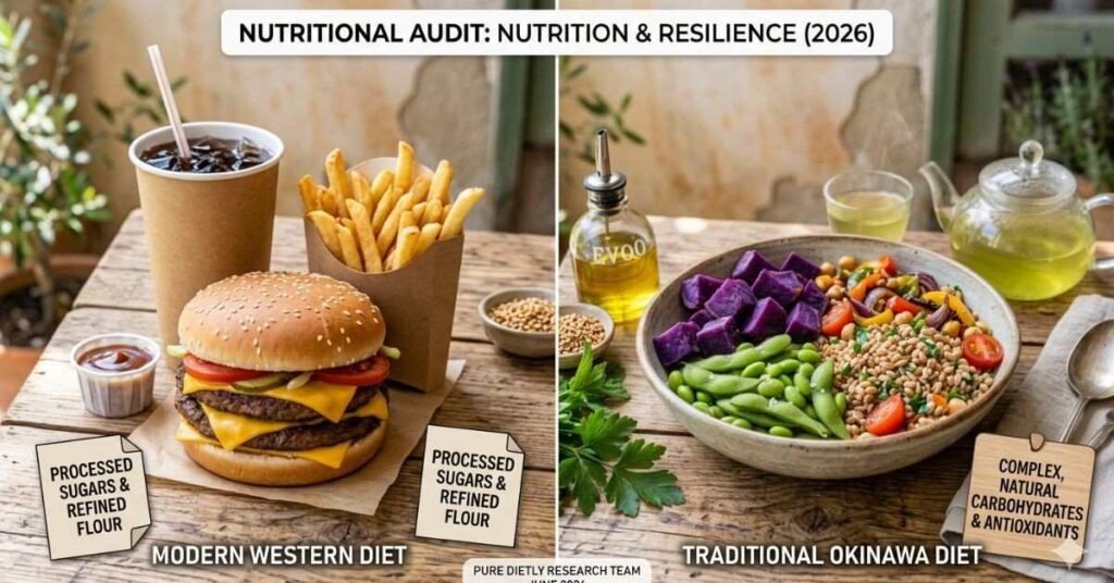Nutritional Breakdown: Okinawa vs. Modern Diet