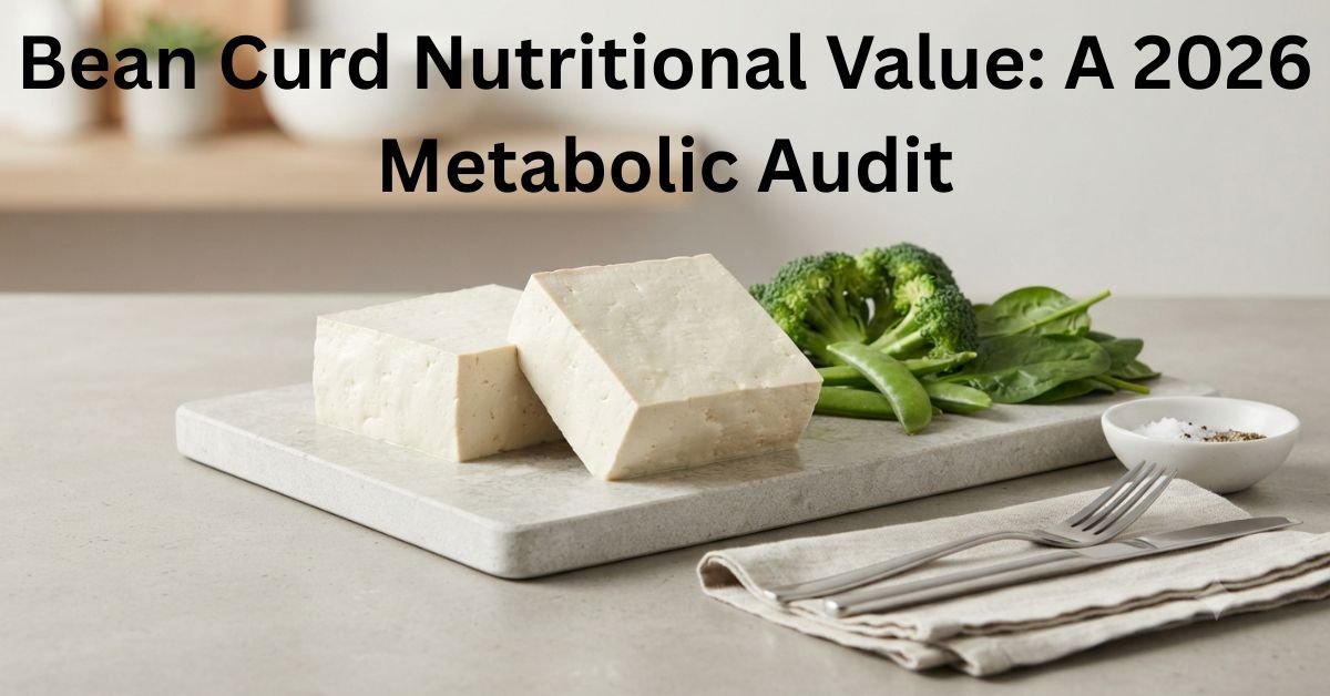 Bean Curd Nutritional Value: A 2026 Metabolic Audit