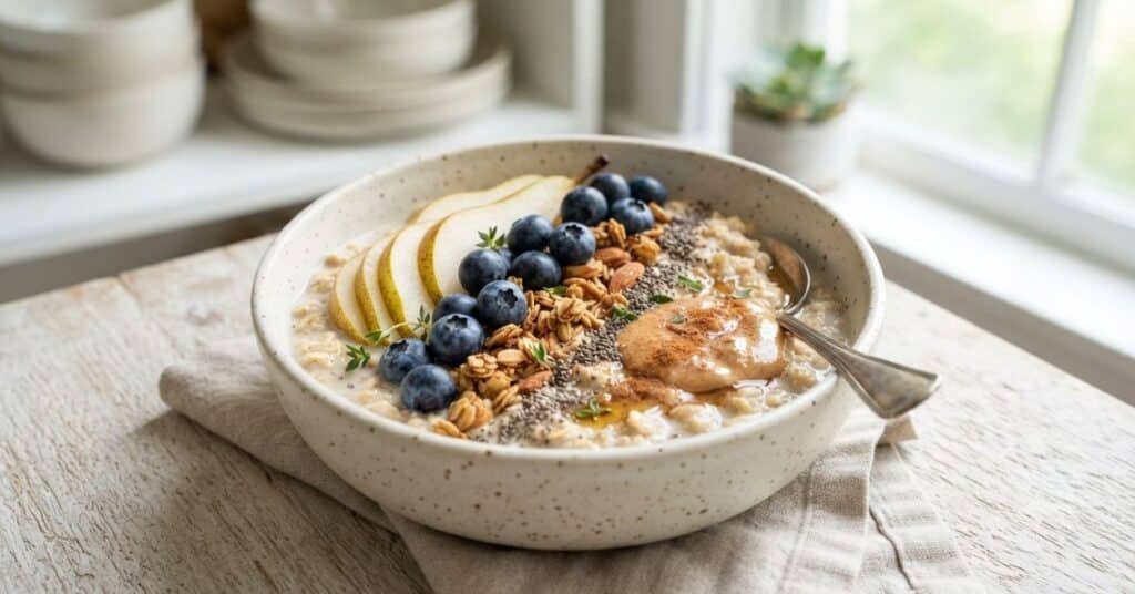professional healthy meal plate ya breakfast porridge bowl