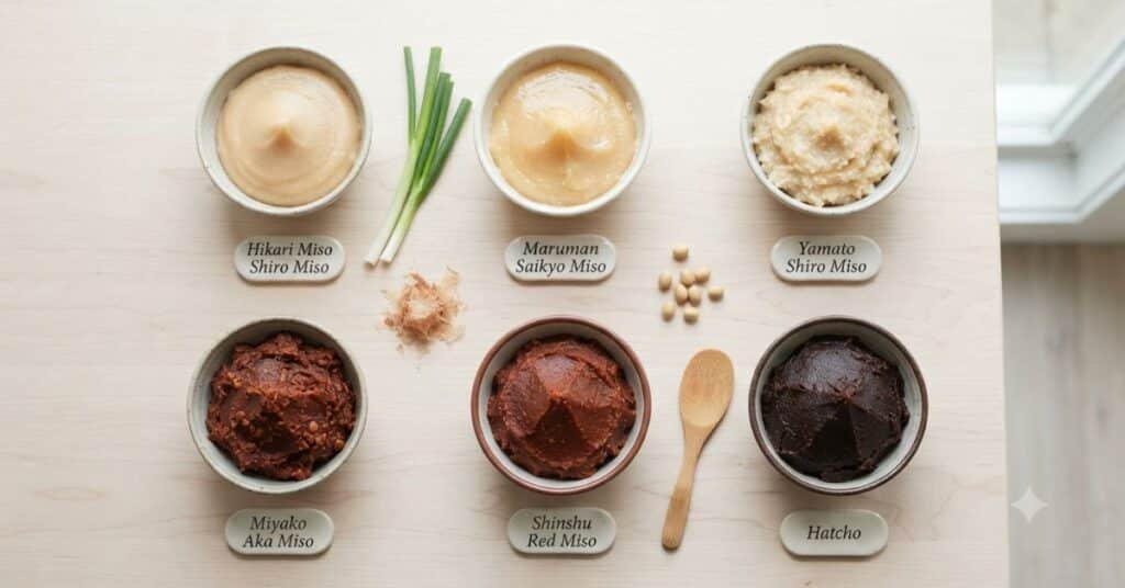 Main Types of Japanese Miso and Their Characteristics