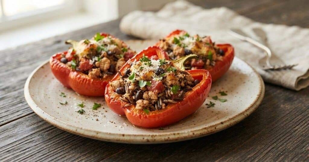 Mediterranean Stuffed Bell Peppers