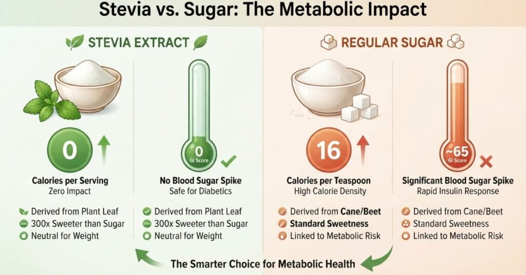 Stevia vs. Sugar: Side-by-Side Metabolic Comparison