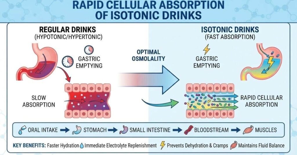 how isotonic drinks work for rapid cellular hydration