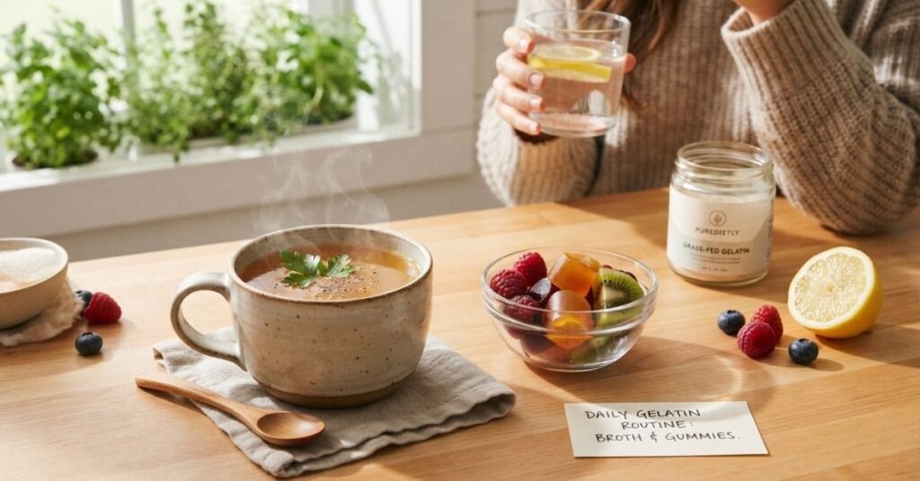 A Sample Daily Routine to Incorporate Gelatin Safely