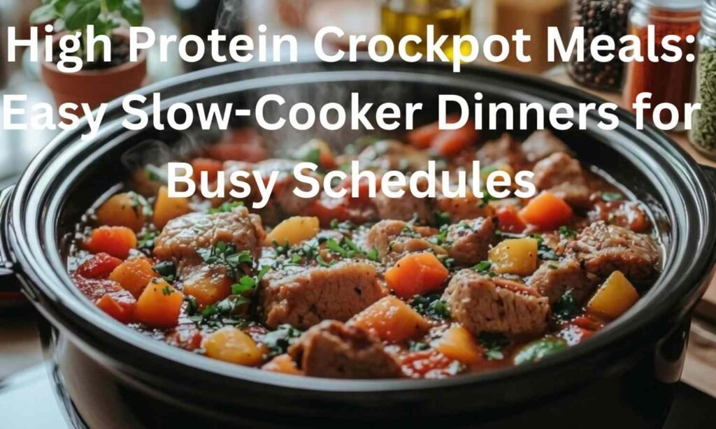 High Protein Crockpot Meals: Easy Slow-Cooker Dinners for Busy Schedules